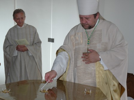 Einweihung des neuen Altars in der Kapelle der ASE